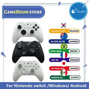 Nintendo 스위치 2, 블루투스, Windows, Android, iOS 게임 액세서리, 검정색/흰색용 Gulikit ES/ES PRO 무선 컨트롤러