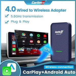 Carlinkit 4.0 CarPlay 무선 안드로이드 자동 Vw Skoda Toyota Peugeot Kia Mazda IPhone Android Phone 용 무선 어댑터에 유