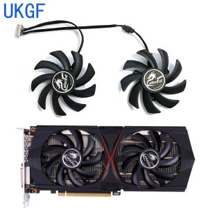 UKGF 브랜드 새 상품 85MM 8핀 RTX2060 2060S GPU 팬, 컬러풀 GeForce RTX2060 2060S 2070 게이밍 GT LE OC 그래픽 카드에 적합