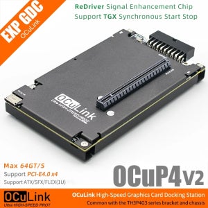 OCuP4V2 OCuLink GPU Dock(ReDriver 칩 포함) 옵션 NVME M.2-OCulink 어댑터(노트북 미니 PC-외부 그래픽 카드용)