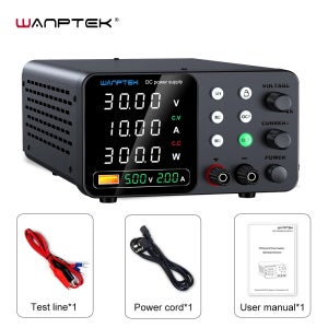Wanptek Lab DC 전원 공급 장치 인코더 조정 메모리 조정 가능한 30V 10A 벤치 전원 160V 120V 60V 5A 3A 금속 아노다이징