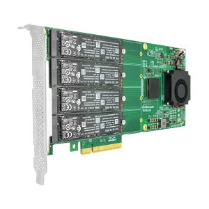 4개의 M.2 NVMe SSD PCIe X16 어댑터(PLX 8747 PCI Express 3.0 X16 스위치 포함)를 4포트 M.2 어댑터 카드로 변환