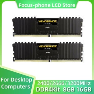 커세어 DDR4 RAM 데스크탑 메모리, Vengeance 16GB, 8GB, 3200MHz, 3600MHz, Dimm 메모리 램, PC4 게임용 메모리 지지대 마더보드, 신제품