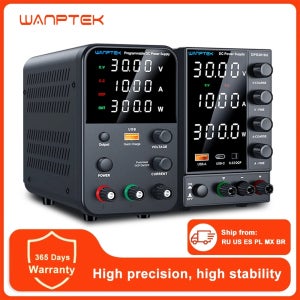 Wanptek DC 전원 공급 장치 30V 10A 60V 5A 120V 3A USB 고속 충전 기능이 있는 조정 가능한 실험실 전원 공급 장치 벤치 전원 공급 장치