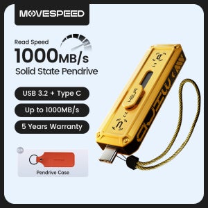 MOVESPEED 1090 메가바이트/초 솔리드 스테이트 펜 드라이브 USB3.2 Gen 2 유형 C 플래시 드라이브 PC 스마트폰 태블릿용 1TB 512GB 256GB 128GB
