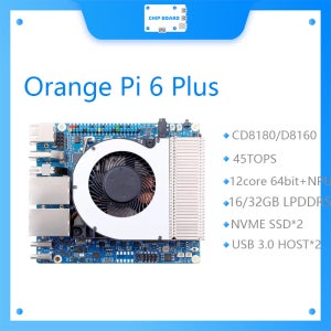 오렌지 파이 6 플러스 CD8180/CD8160 SoC 12코어 64비트 프로세서 NPU 45TOPS AI 연산 듀얼 NVMe SSD USB 3.0 오픈하모니 지원