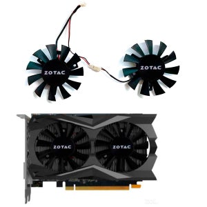 ZOTAC GeForce GTX1050 GTX 1050 Ti OC 4GB GDDR5 GTX1660 1650 1660 S에 적합한 GPU 선풍기, 2 핀, DC 12V, 0.35A,