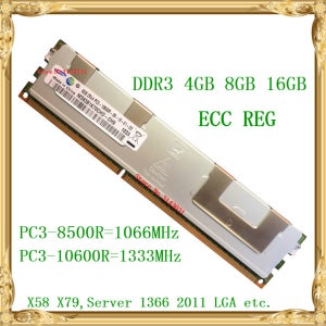 서버 메모리 1066, 1333MHz ECC REG DDR3 PC3-10600R 8500R 레지스터, RIMM RAM X58 X79 마더보드 사용, DDR3 4GB 8GB 16GB