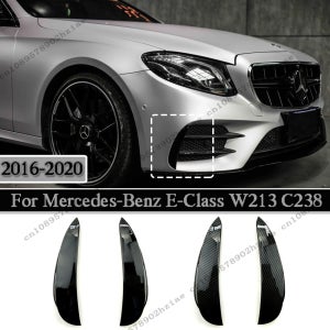 메르세데스-벤츠 W213 S213 C238 Pre-Facelift AMG 2016-2020 앞 범퍼 사이드 스포일러 에어 벤트 커버 트림 튜닝 외장 부품