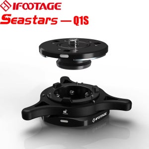 IFOOTAGE Seastar Q1S, 퀵 릴리스 플레이트, 퀵 세팅 키트, 1/4’ 3/8’ 나사, SLR, 비디오 카메라, 볼 헤드와 호환 가능