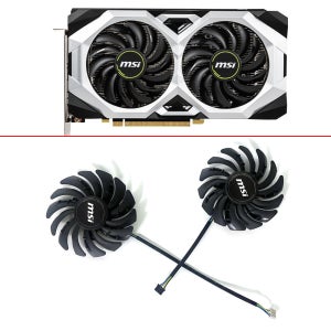 MSI GEFORCE RTX 2060 2070 2080 SUPER VENTUS 그래픽 카드용 냉각 팬, PLD09210S12HH 4 핀 그래픽 카드 선풍기 RTX2080 RTX20