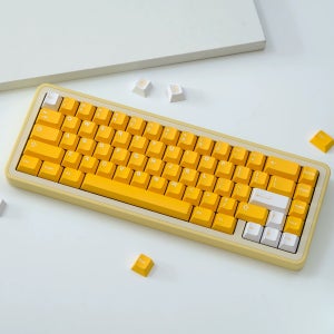 AIfei Keycaps 오렌지 화이트 키 캡 더블 샷 ABS 체리 프로필 체리 MX 기계식 키보드 F75