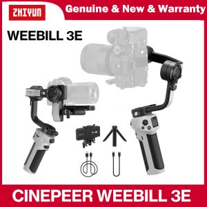 ZHIYUN CINEPEER WEEBILL 3E 3 축 핸드헬드 카메라 짐벌 스태빌라이저, DSLR 미러리스 카메라용, 캐논, 니콘, 소니, 루믹스용