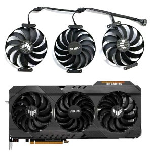 ASUS TUF 게이밍 Radeon RX 6700 6800 6900 XT OC 버전 교체 팬용 95MM 7PIN T129215SU CF1010U12S RX6900 XT GPU 팬