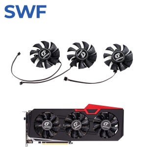 다채로운 iGame RTX 2060 2070 Super Ultra OC V2 V3 그래픽 카드 쿨러 팬용 75MM RTX 2070 슈퍼 냉각 팬