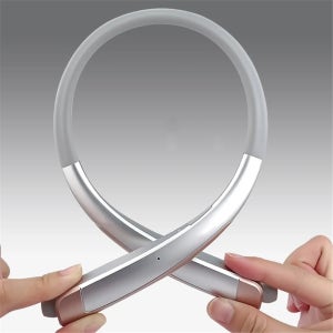 HBS-1100 스테레오 블루투스 헤드폰 바이노럴 핸즈프리 넥밴드 이어폰 패션 미니 무선 헤드셋 바이노럴 유니버설