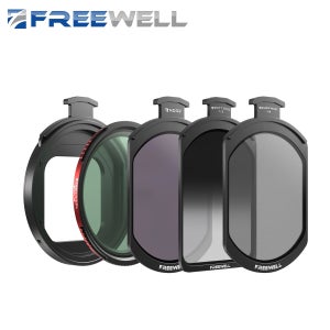 Freewell 하이브리드 마그네틱 필터 가변 ND/CPL ＆ ND32, 소프트 그라데이션 1.2, 블랙 글로우 미스트 호환 Freewell iPhone 케이스 및 케이지