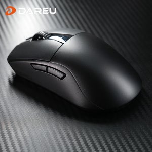 DAREU 60g 경량 무선 게이밍 마우스 트라이 모드 연결 PAW3395 센서 26000 DPI 충전식 마우스 게이머용