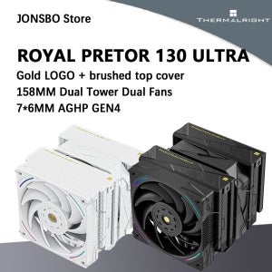 써멀라이트 ROYAL PRETOR 130 ULTRA 7 히트파이프 AGHP GEN4.0 역중력 히트파이프 CPU 공랭 쿨러, LGA1851/1700 AM5/4 지원