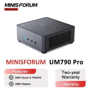 새로운 MINISFORUM UM790 Pro 미니 PC AMD Ryzen 9 7940HS 게임용 미니 PC 창 11 DDR5 5600MHz USB4 WiFi 6E 데스크탑 미니 컴