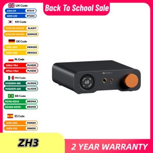 Fosi Audio ZH3 HIFI 헤드폰 앰프 AKM4493SEQ 데스크탑 DAC 완전 밸런스드 프리앰프(리모트 12V 트리거 입력 포함)