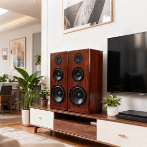 130W-300W 북쉘프 스피커 8인치 3웨이 패시브 사운드 박스 8옴 우든 라우드 스피커 하이파이 프론트 오디오 홈 시어터 DJ용