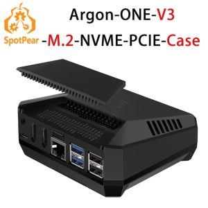 Raspberry Pi 5 PCIe용 Argon ONE V3 M.2 NVME 케이스-M.2 NVME SSD PI5