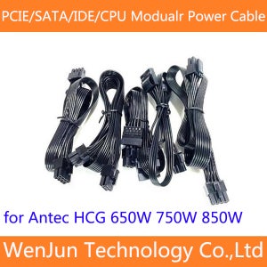 Antec HCG 850W 750W 650W Gold Modular 용 고품질 PCI-E 6+2pin / CPU 8Pin(4+4) /4 SATA /4 IDE 전원 공급 장치 케이블