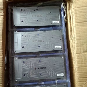 NVIDIA RTX2060 RTX2070 슈퍼 비디오 카드용 새 오리지널 백플레이트
