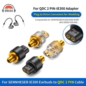 OKCSC QDC 여성용-IE300 남성용 이어폰 어댑터 이어셋 커넥터 (IE300, IE600, IE900, AKG N5005, N30, N40, UE RRM, UE 5Pro, 