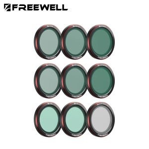 프리웰 9팩 마그네틱 디자인 필터 호환성 DJI NEO 2, ND, ND/PL, CPL, UV 및 글로우 미스트 필터 사진 액세서리