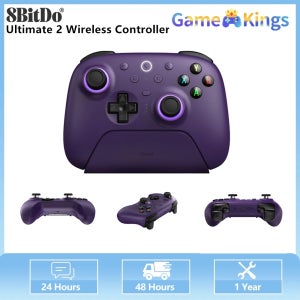 8BitDo Ultimate 2 무선 2.4G 게임 컨트롤러(PC,Windows용 TMR 조이스틱/홀 효과 트리거 포함 충전 도크 포함)