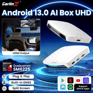 Carlinkit 안드로이드 13 UHD TV 박스, 퀄컴 8 코어, 안드로이드 자동 카플레이 무선 어댑터, 지지대 온라인 미디어, 4K HD 비디오 출력