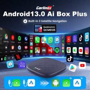 칼링킷 플러스 카플레이 AI 박스 8GB 128GB QCM6125 8코어 카플레이 안드로이드 오토 무선 온라인 TV 넷플릭스 유튜브 IPTV 지원