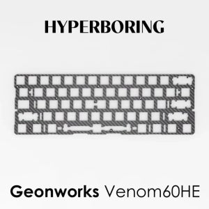 Geonworks Venom60HE 포지셔닝 플레이트 및 폼 Fr4/Alu/탄소 6.25/7U 재질 맞춤형 게임용 마그네틱 키보드 액세서리 선물
