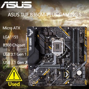 ASUS B360M-PLUS GAMING S 마더보드 인텔 LGA1151 B360 칩셋 DIMM DDR4 지지대 i7 8700 8700K 8500 CPU