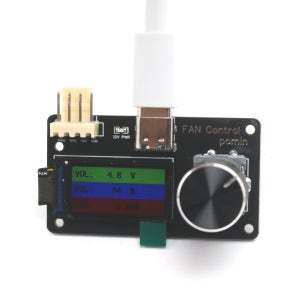디지털 디스플레이가 있는 4선 팬 컨트롤러 모듈 PWM 듀티 사이클 4P 팬 속도 제어 TYPE-C USB 12V 블로워 섀시용 전원 공급 장치