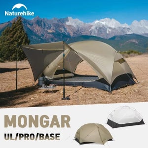 네이처하이크 Mongar 2 UL/PRO/Base 텐트 캠핑 1-3인 텐트 야외 여행 15D 방수 초경량 배낭 보호소 텐트 하이킹 네이처하이크 텐트 몽가2 ul naturehike