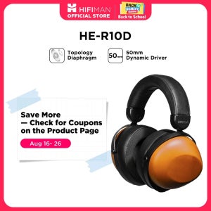 HIFIMAN HE-R10D 다이나믹 토폴로지 드라이버 가정용, 스튜디오 및 녹음용 클로즈백 오버이어 헤드폰 - 유선 및 무선 버전