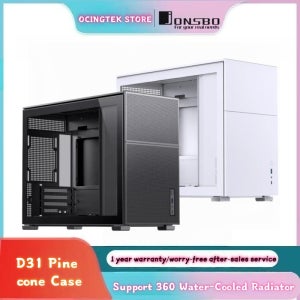 JONSBO Pinecone D31 메쉬 MATX 섀시 듀얼 360 쿨링 로우 ATX 파워 서플라이 타입-C Gen2 10Gbps+ 롱 비디오 카드