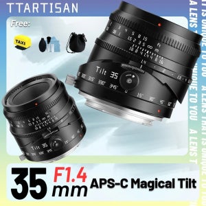 TTArtisan 35mm F1.4 APS-C 틸트 대구경 렌즈 (소니 E, 니콘 Z, 후지 X, M43, 캐논 R, EOSR, A6600, A7C, XT50, XM5, R50, 