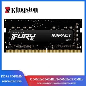 Kingston FURY Impact DDR4 노트북 RAM, 32, 16, 8GB, 3200MHz, 2400 2666MHz, SODIMM 메모리, 260 핀 SODIMM PC4-