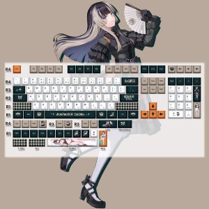 132 키 Juufuutei Raden Keycaps 일본 Vtuber Hololive Keycaps PBT 염료 승화 체리 MX 스위치 키캡 기계식 키보드