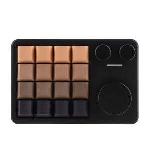 KiiBOOM Cybrix 16 16키+3노브 핫스왑 유선 VIA 프로그래밍 가능 RGB CNC 알루미늄 숫자 키패드 (윈도우/맥OS/리눅스용)