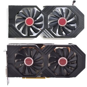 XFX Radeon RX580 588 590 598 GTS 블랙 에디션 OC 그래픽 카드 교체 선풍기 패널, 선풍기 포함, 신제품