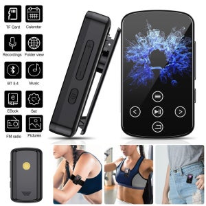 2025년 신제품 MP3 플레이어 블루투스 C 포트 충전 고감도 터치 버튼 블루투스 5.4 지원 10개국 언어
