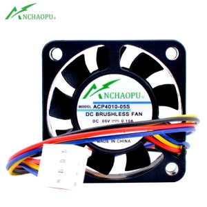 ANCHAOPU 4cm 40mm 팬 40x40x10mm DC5V 0.10A 4 라인 4핀 PWM 속도 제어 냉각 팬(미니 케이스의 라즈베리 파이용)