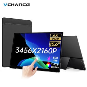 Xbox Switch 노트북용 OLED 터치 스크린 휴대용 모니터, HDMI 호환 외부 16:10 게이밍 디스플레이, 15.6 인치, 4K, 500Nit USB-C