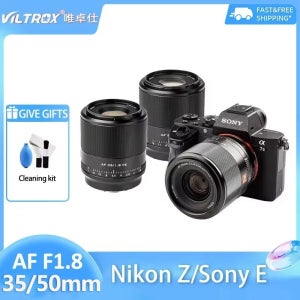 빌트록스 35mm F1.8 50mm F1.8 자동 초점 풀프레임 대구경 광각 인물 렌즈 (니콘 Z Z6, 소니 E 마운트 A7, A7II 용)