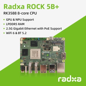 Radxa Rock 5b+ Rock 5b Plus RK3588 8코어 CPU, GPU 및 NPU 지원, 8K, LPDDR5 RAM 및 Wifi 6 싱글 보드 컴퓨터